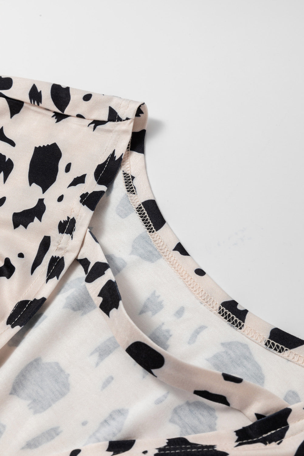 Top for Women Twist Plus Size Leopard-Print Print
