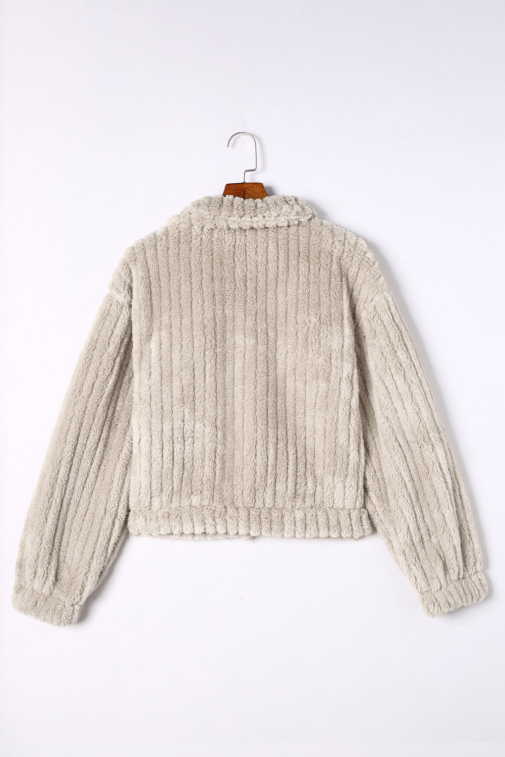 Women's Button Plush Fleece Jacket