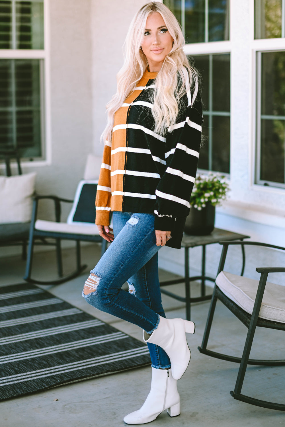 Women's Top Featuring Oversized Dropped Shoulder