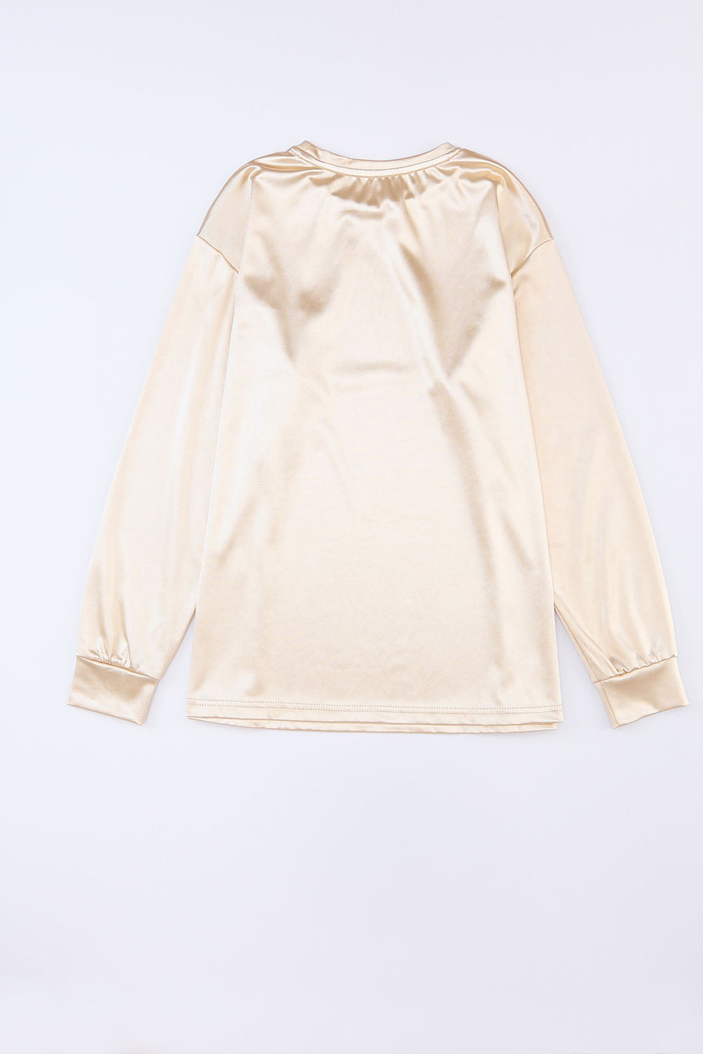 Women's Top with Pocket Long-Sleeve Glitter Chest