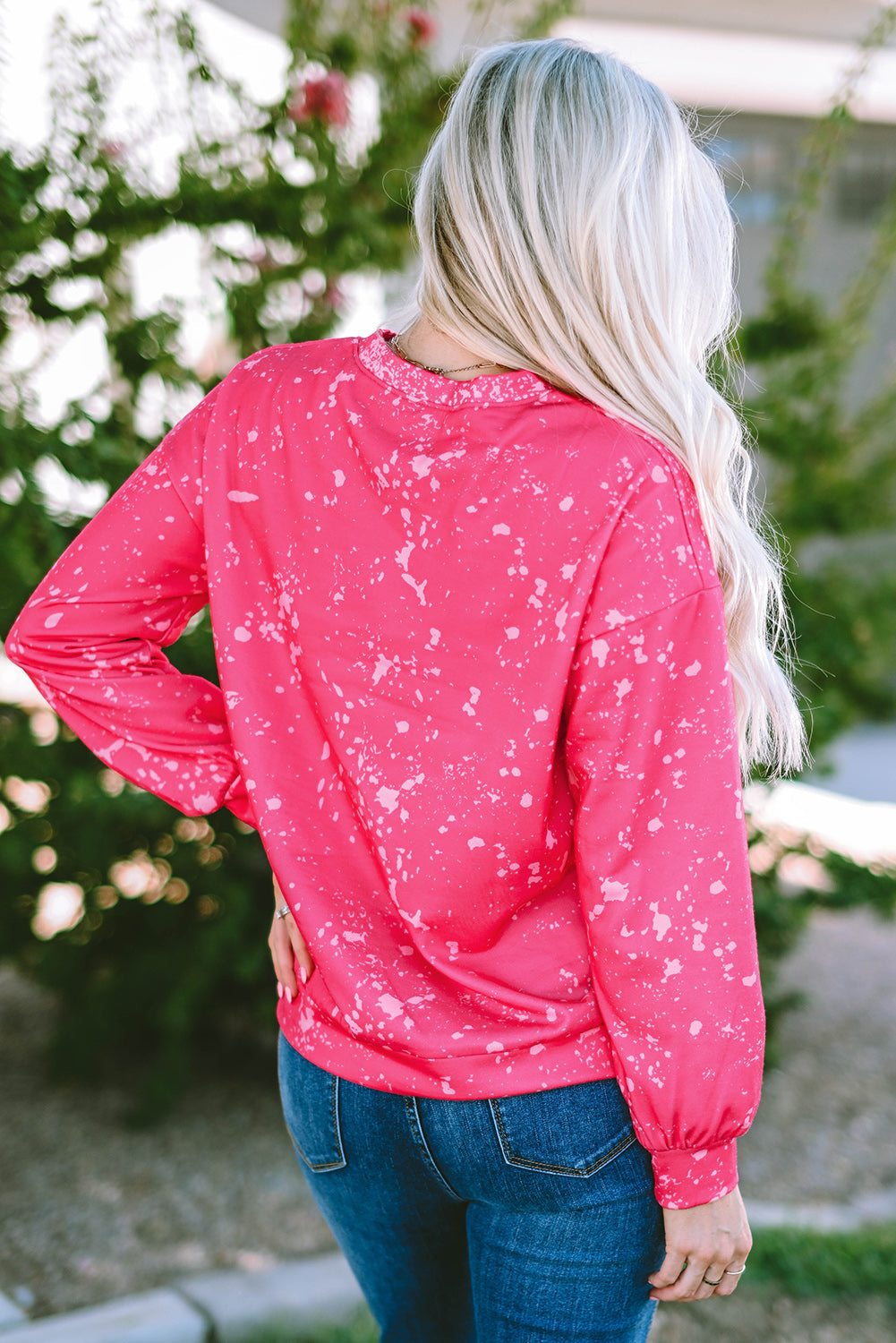 Women's HOWDY Graphic-Print Western Tie Dye Sweatshirt