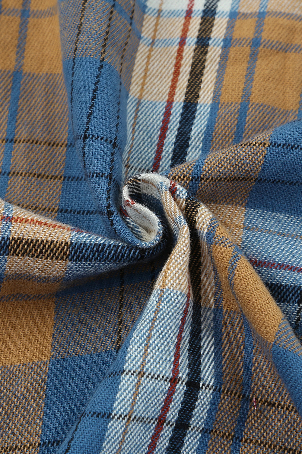 Shacket for Women Chest-Pocket Detail Button Up Plaid