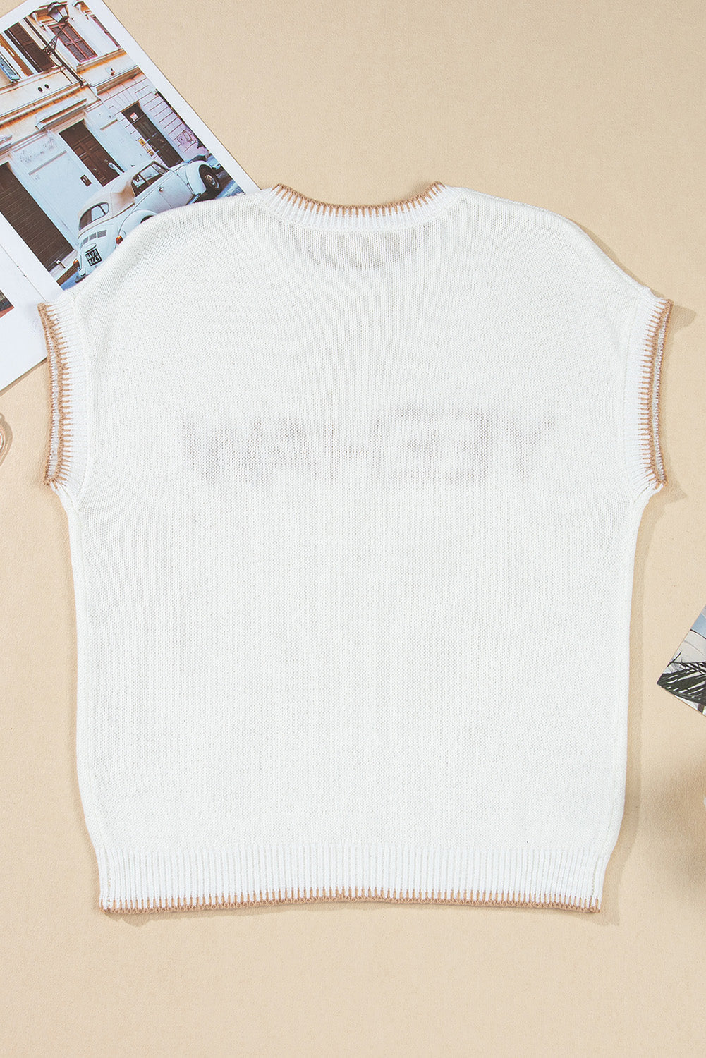 Knit Edge YEEHAW Stitch Crew-Neck Knit Top T Shirt