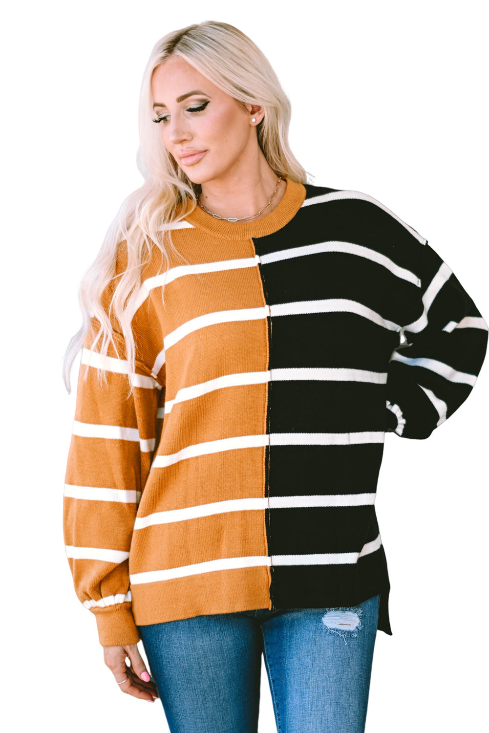 Women's Top Featuring Oversized Dropped Shoulder