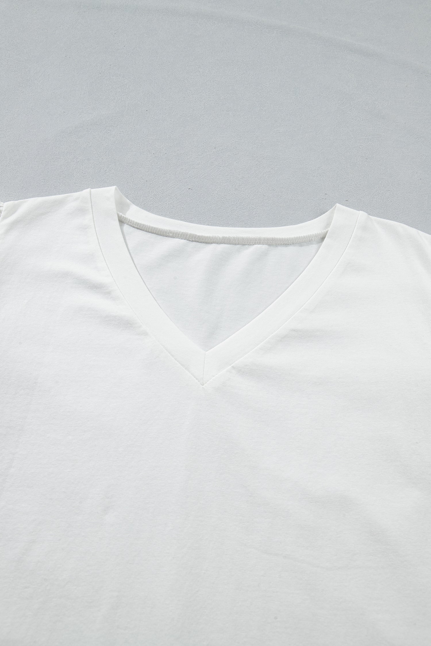 Eyelet Crochet Splicing Short-Sleeved Plus Size Tee in White
