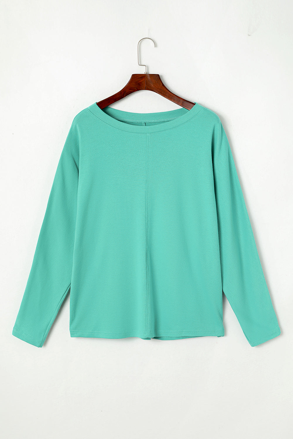Top for Women Patchwork Long-Sleeve