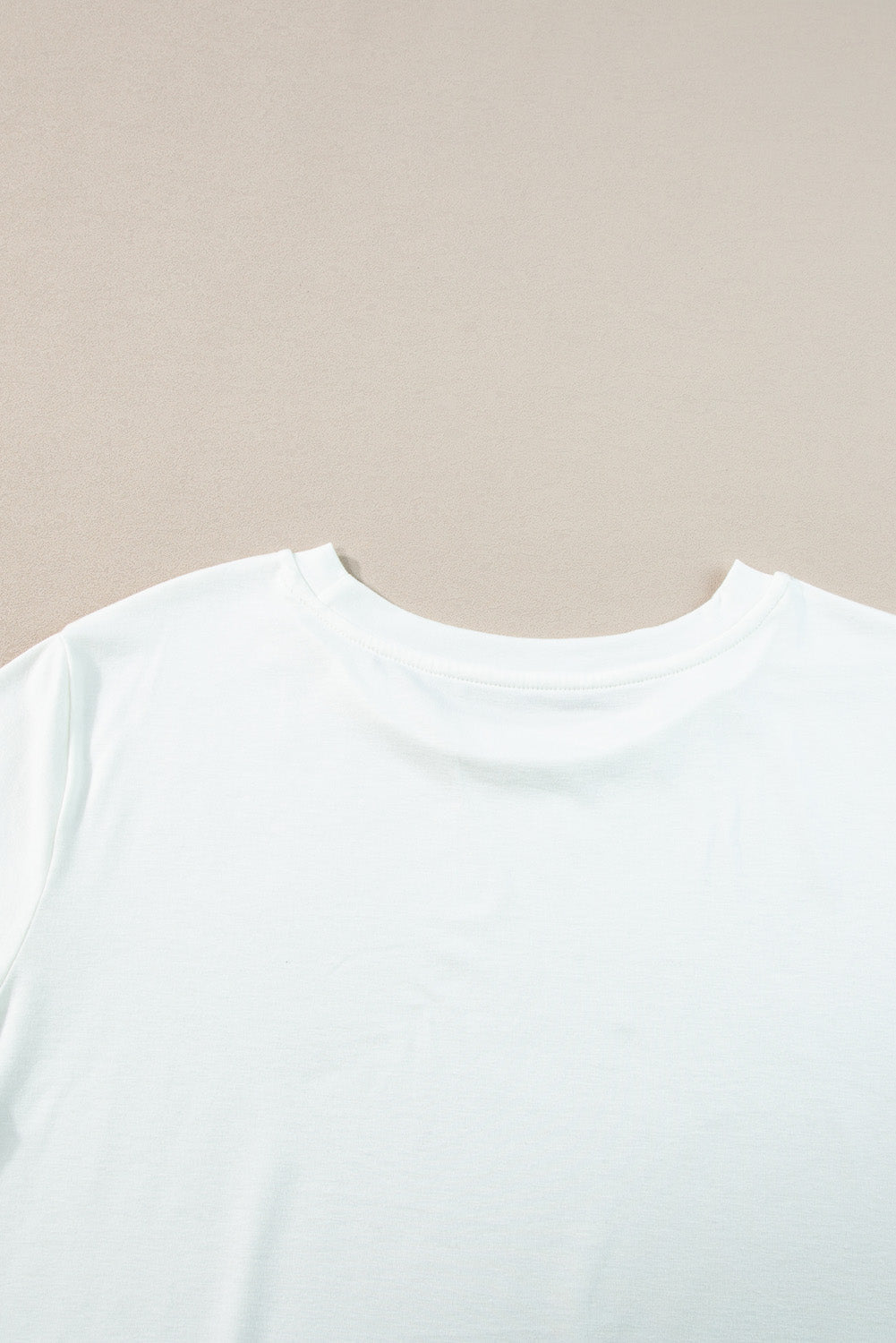 T-shirt for Women Plus Size Rolled Sleeve