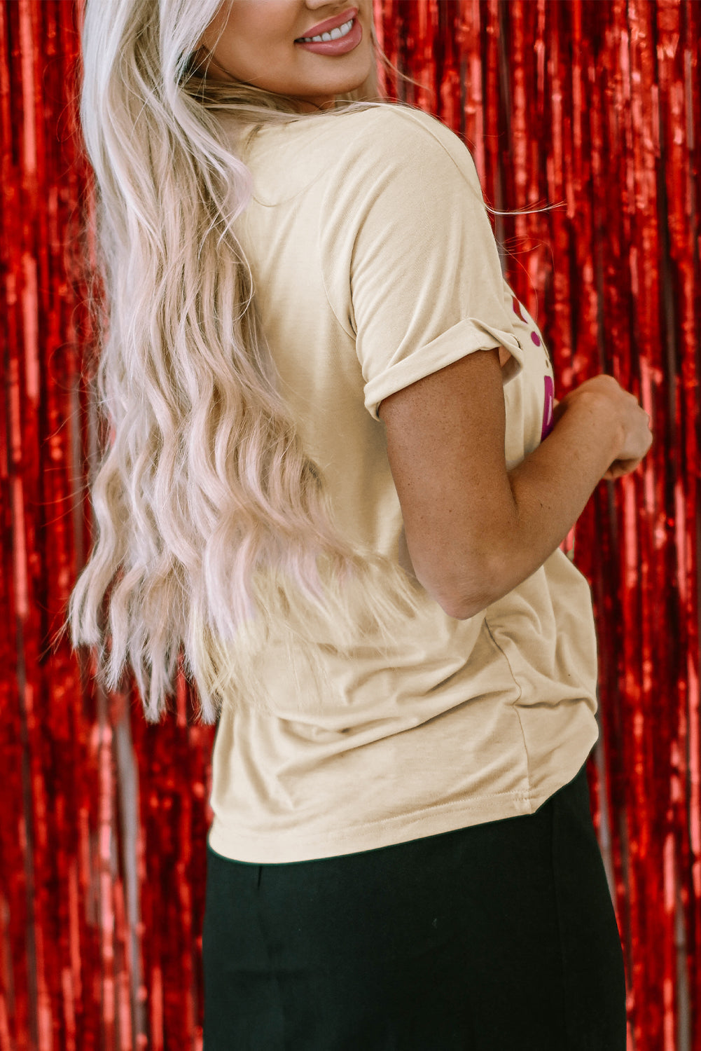 Tee for Women Graphic-Print I'm Yours No Refunds Crew Neck