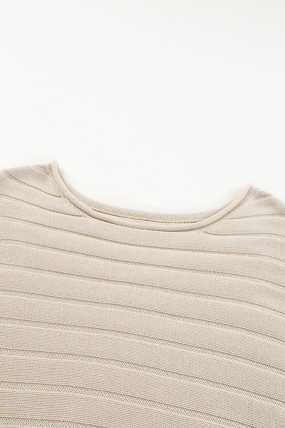 Sweater for Women Seam Rib-Knitted Knitted Dolman