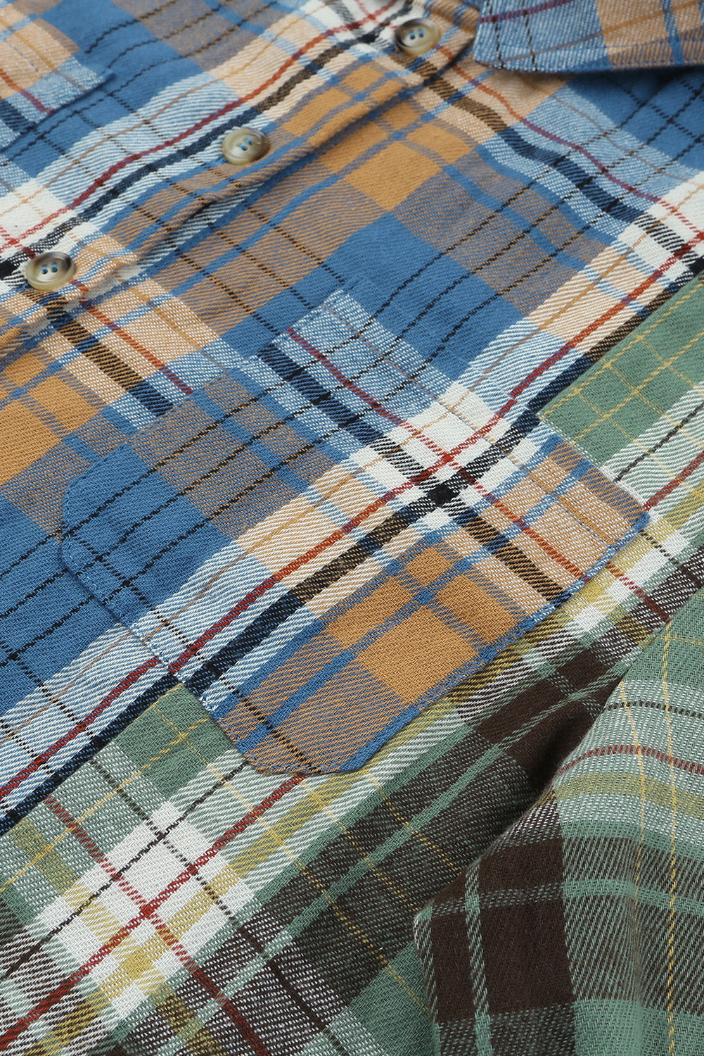 Shacket for Women Chest-Pocket Detail Button Up Plaid