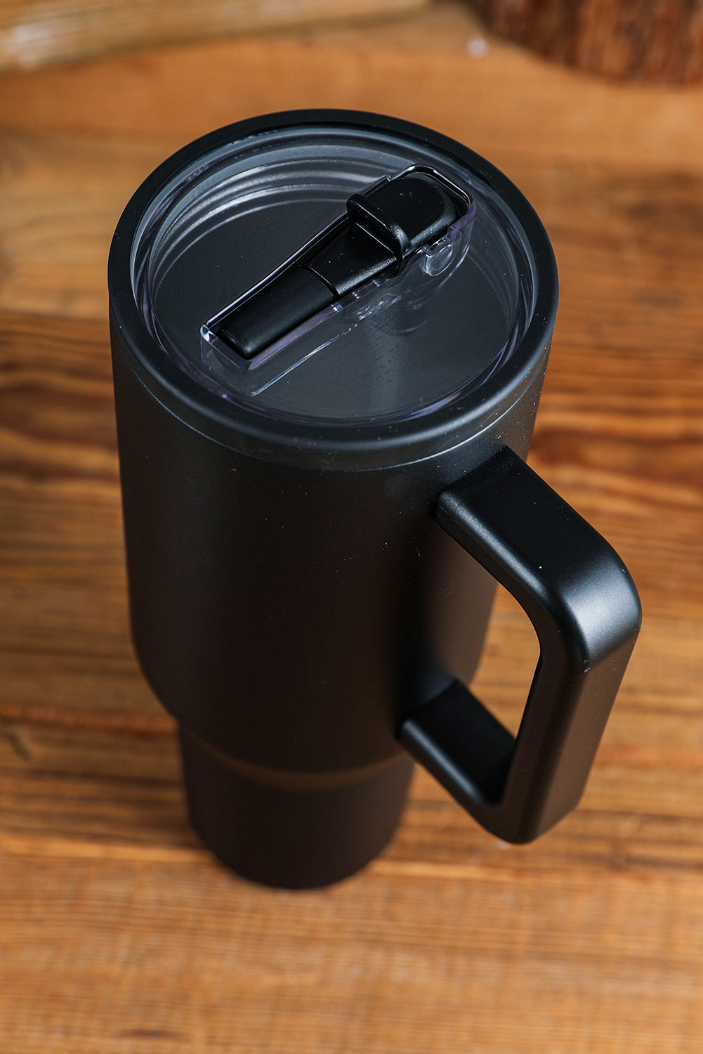 Handle Frosted Stainless Large Vacuum Cup with Straw 40oz
