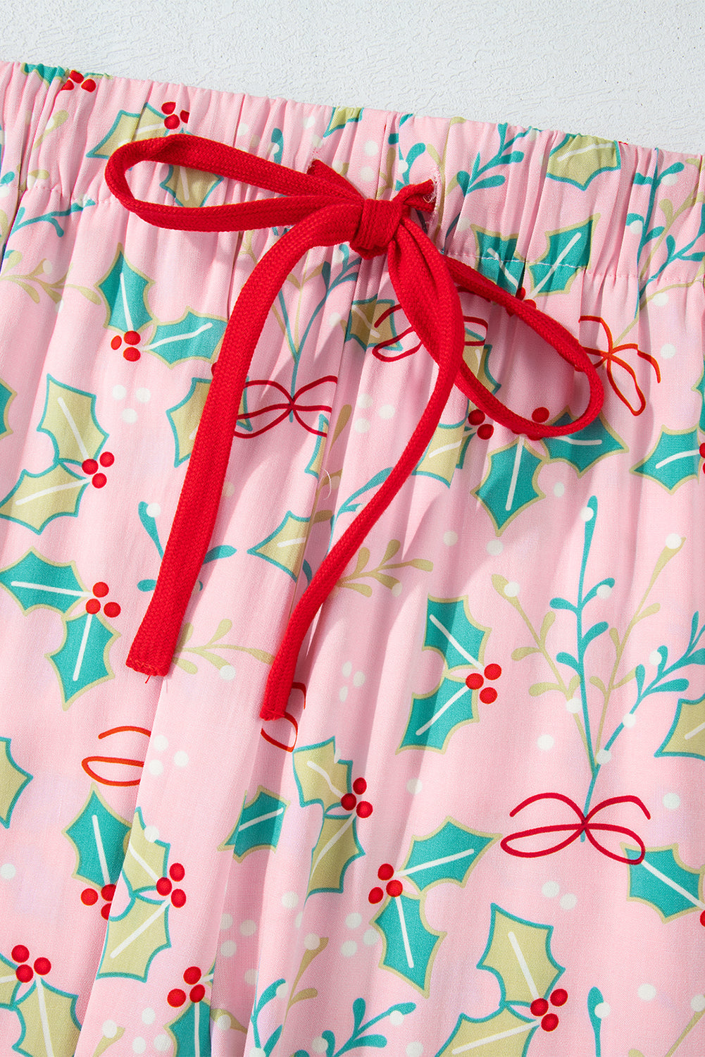 Floral Set Christmas Pajamas in Multicolour