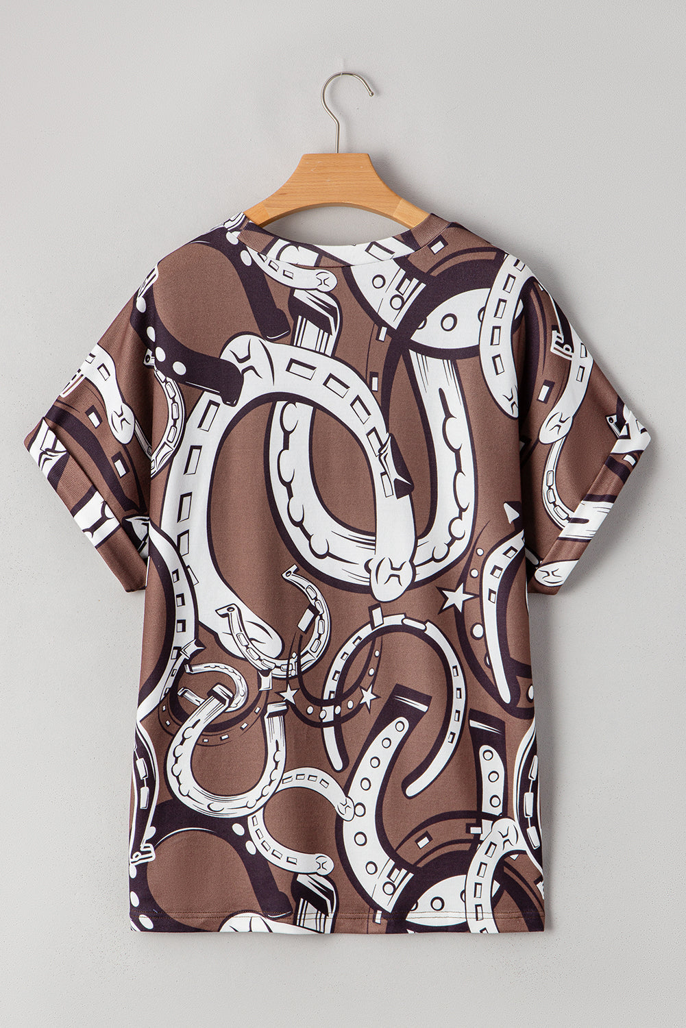 Lucky Horseshoes Graphic Dolman T-shirt