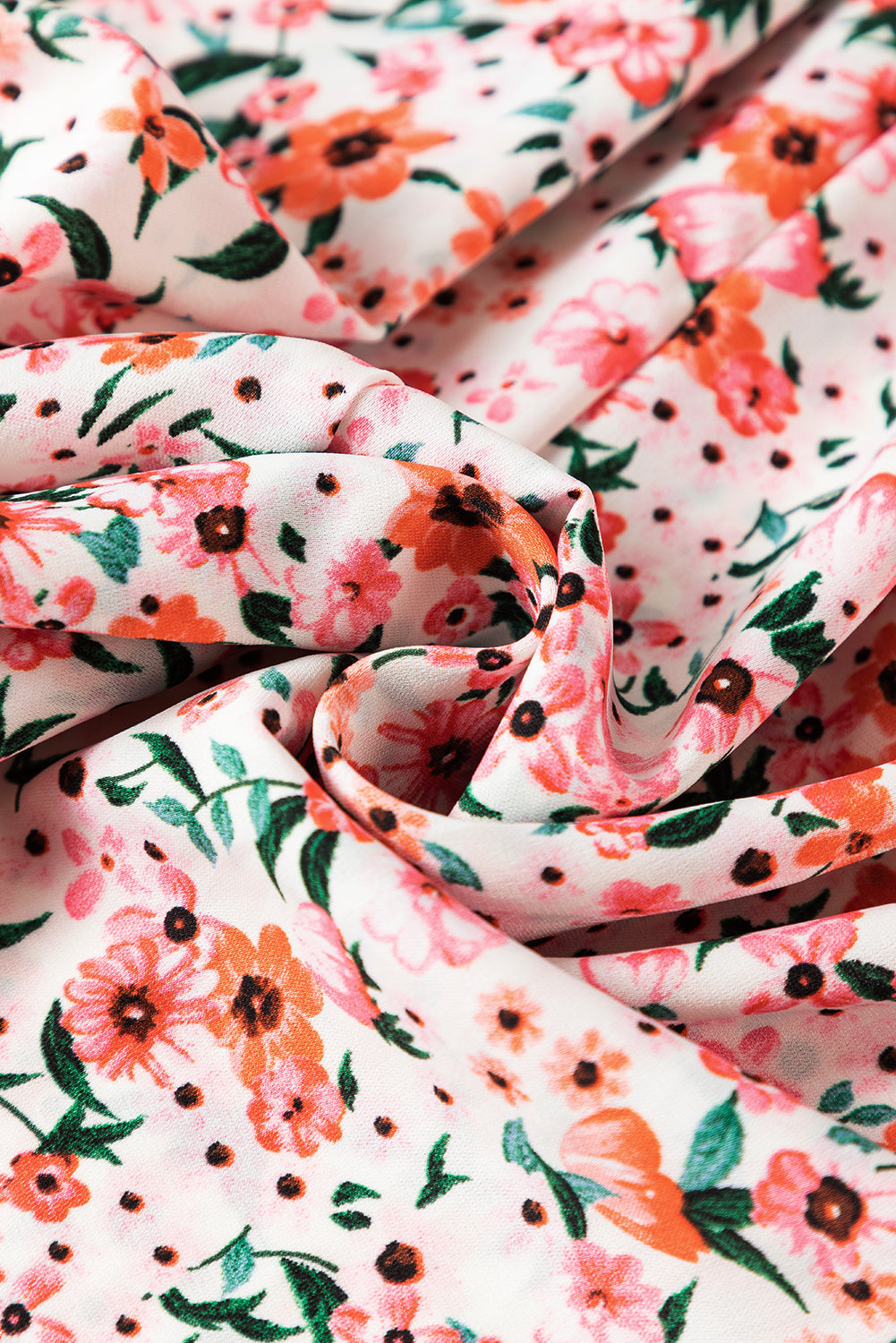 Women's Floral-Print Shirred Ruffle-Trimmed Bohemian Maxi Dress