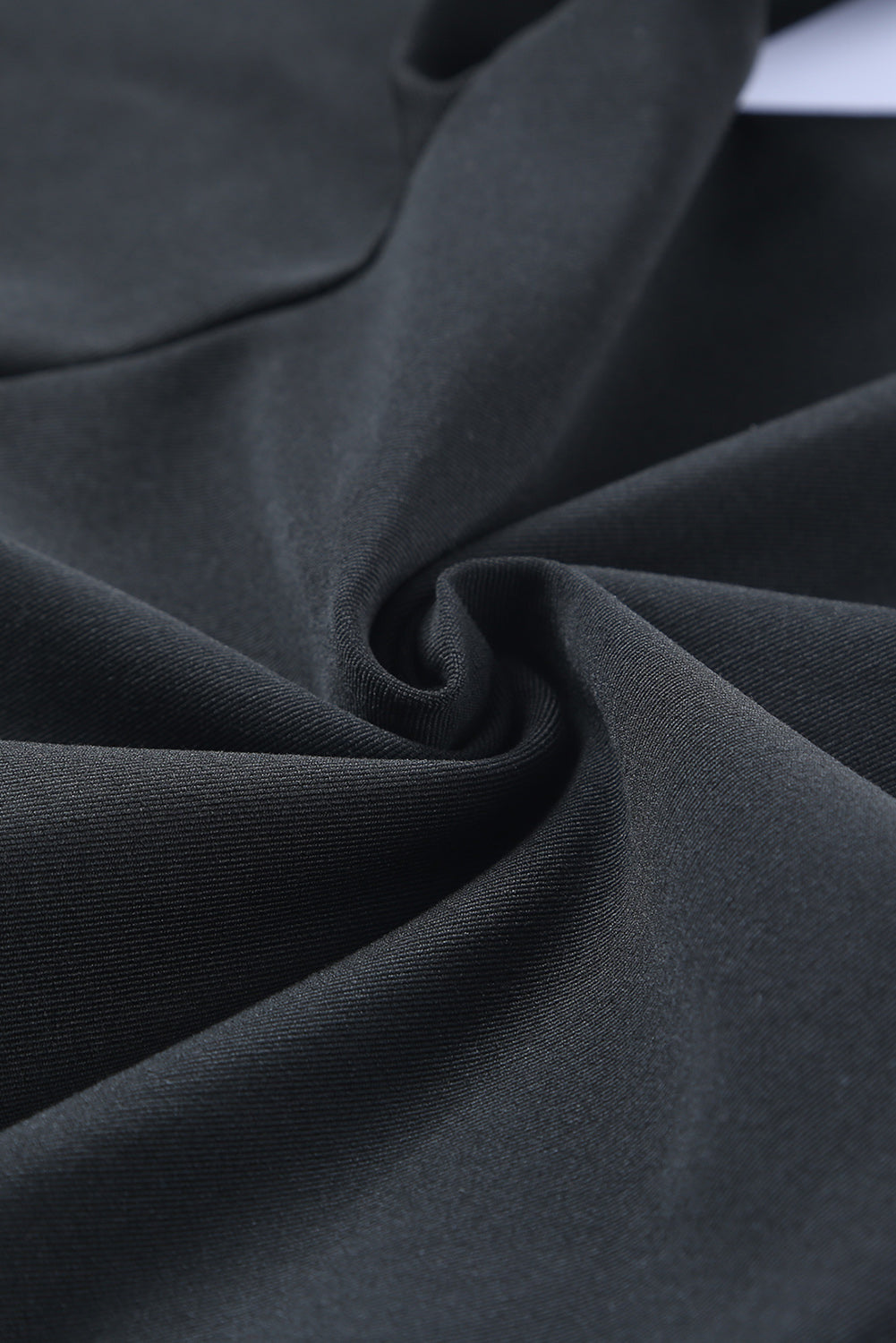 Women's High-Rise Black Pleat-Detail Pocket Leggings