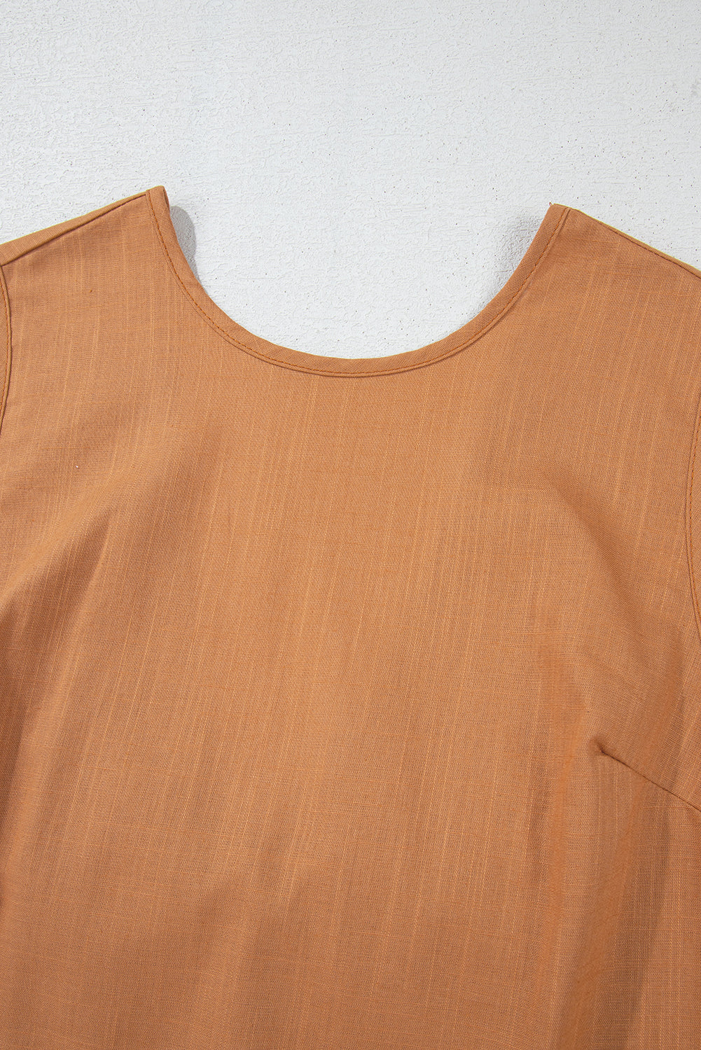 Bowknot V Cut Backless Cotton Tank Top