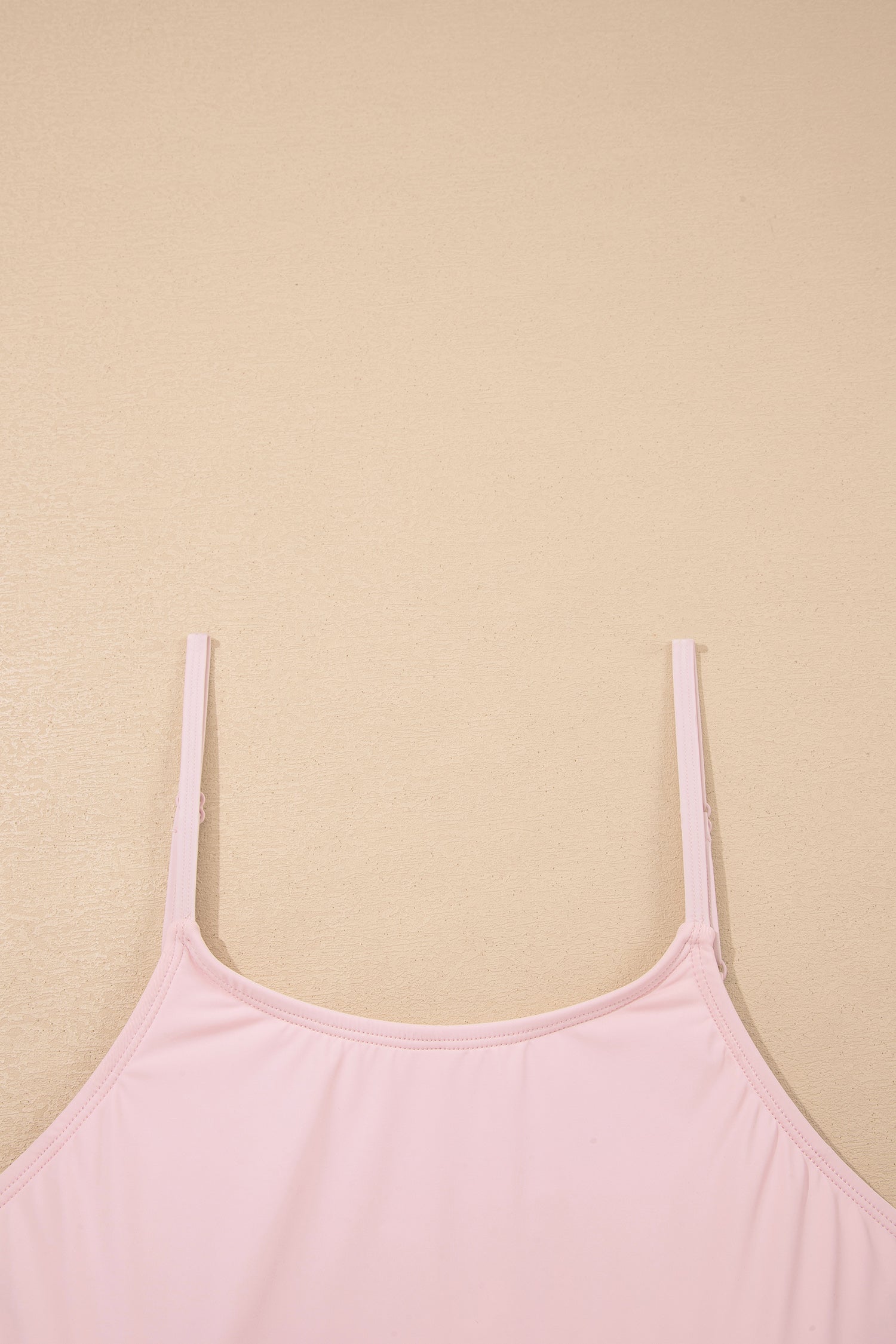 Plus Shorts Size Build-in Sleeveless Dress With Short 2-Piece Outfit in Pink
