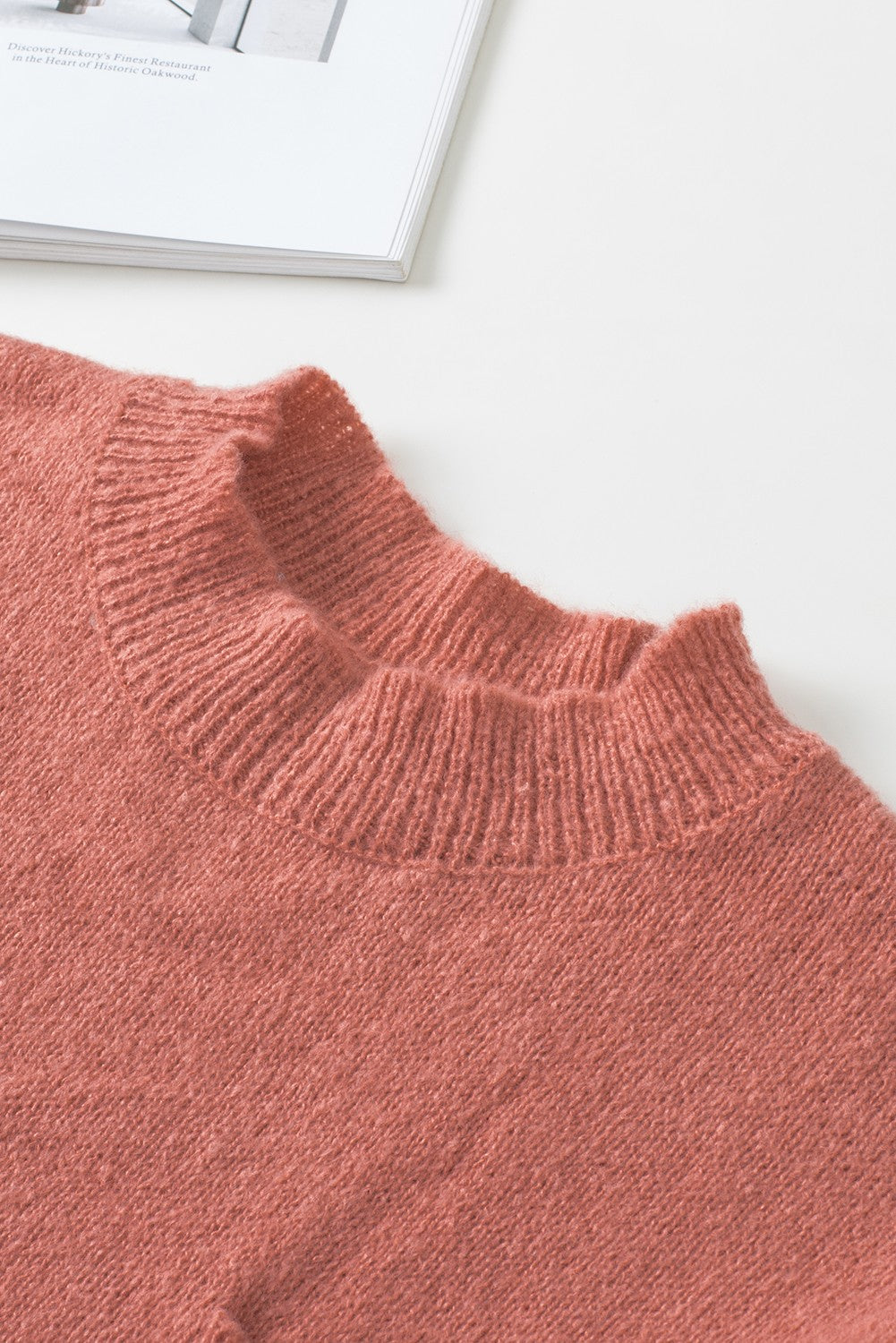 Women's Sweater Featuring Puffy Sleeve Pocket-Detail