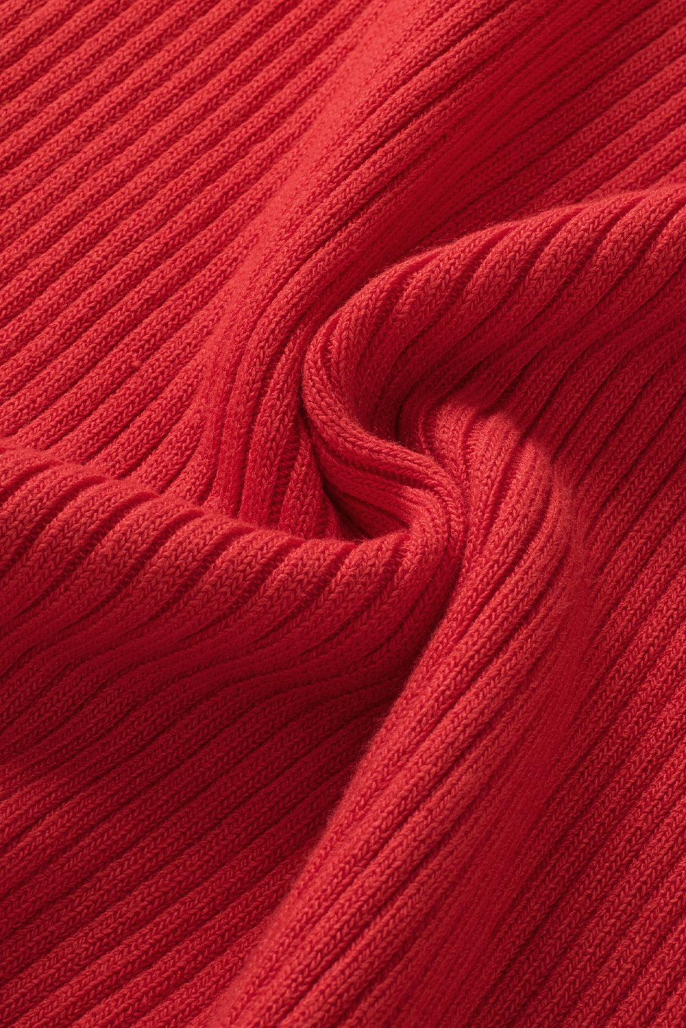 Women's Knitted U Neck Edge Rib-Knitted Tank Top