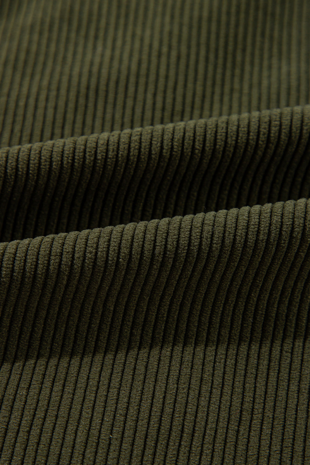 Corduroy Fleece Buttoned Bomber Jacket