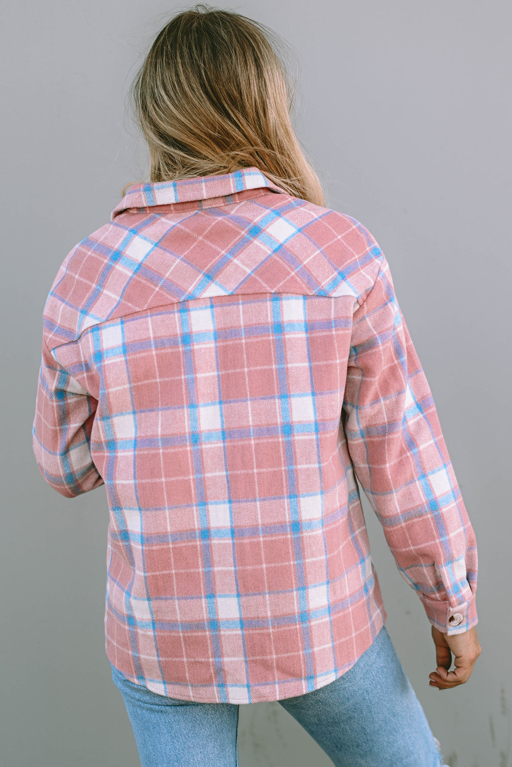 Women's Plaid Flap Pocket Flannel Shacket
