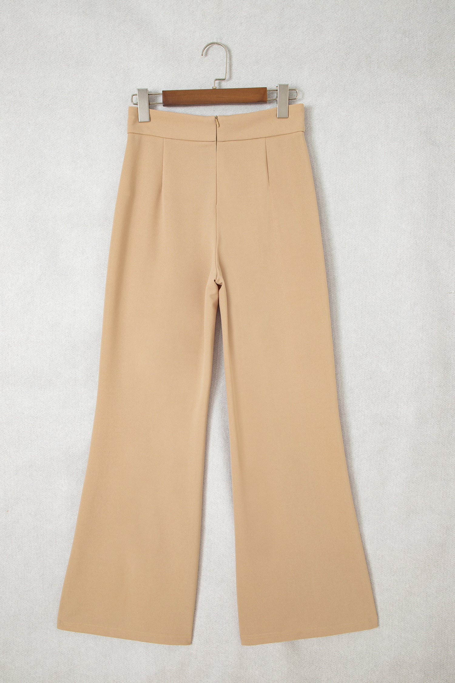 Full Length High-Waisted Length Timeless Fit Pants in Parchment