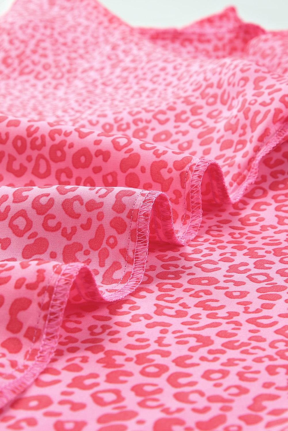 Women's Balloon Sleeve Oversized Leopard-Print Blouse