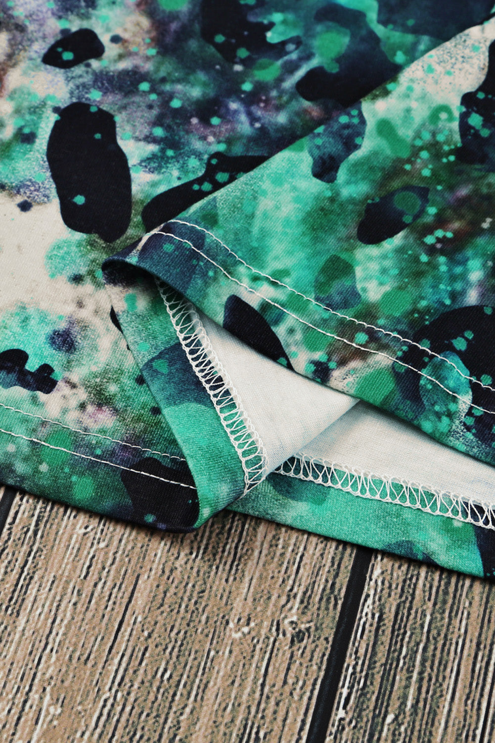 Women's T Shirt with Blank Graphic-Print Dyed Print