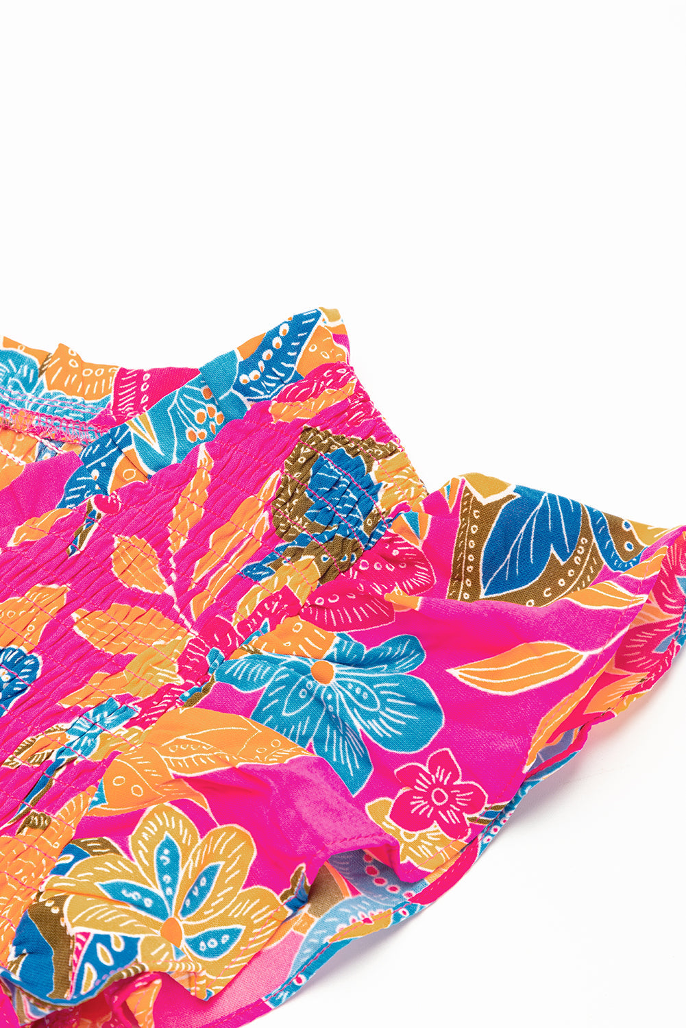Women's Dress with Floral-Print Ruffle-Trimmed Layered Long Bohemian