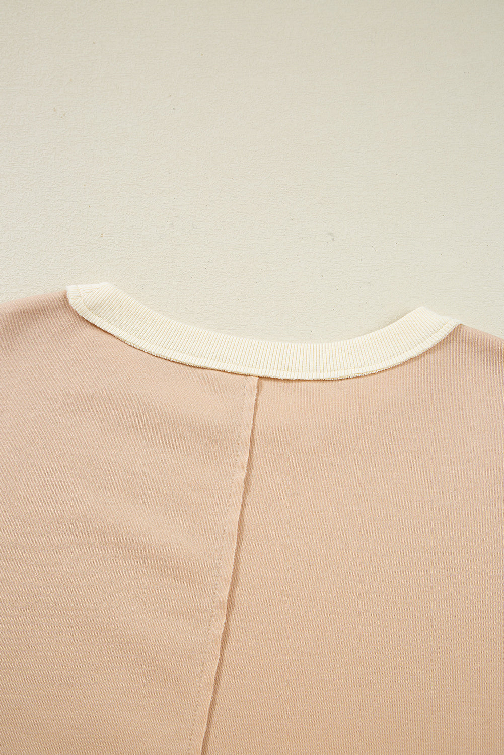 Colorblock Textured Patchwork Pullover Sweatshirt