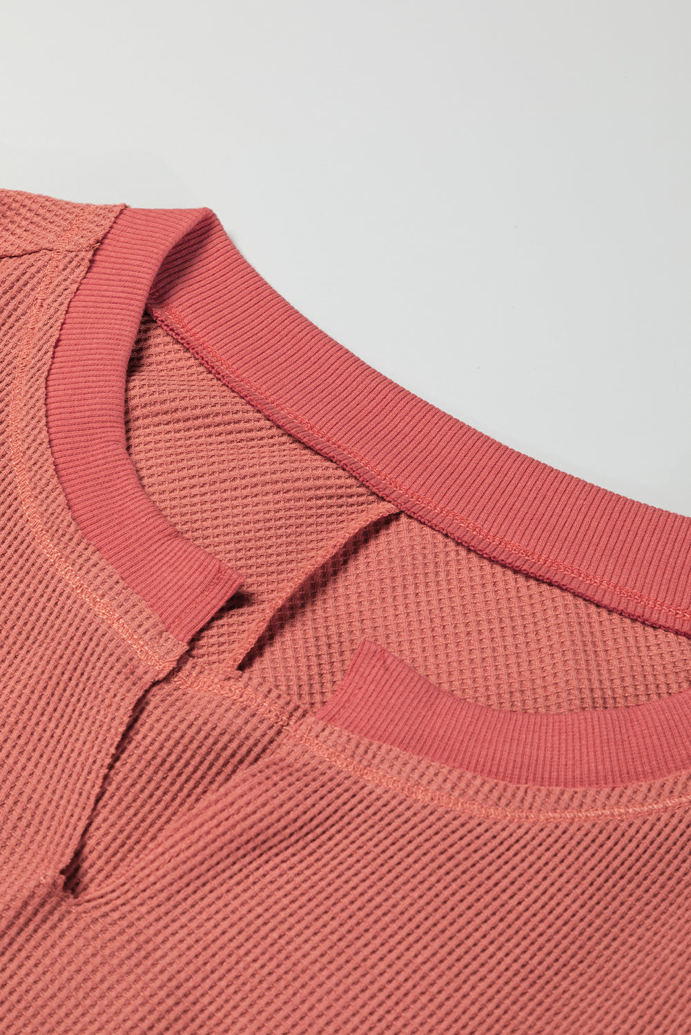 Women's Top Featuring Exposed Seam Knitted Patchwork