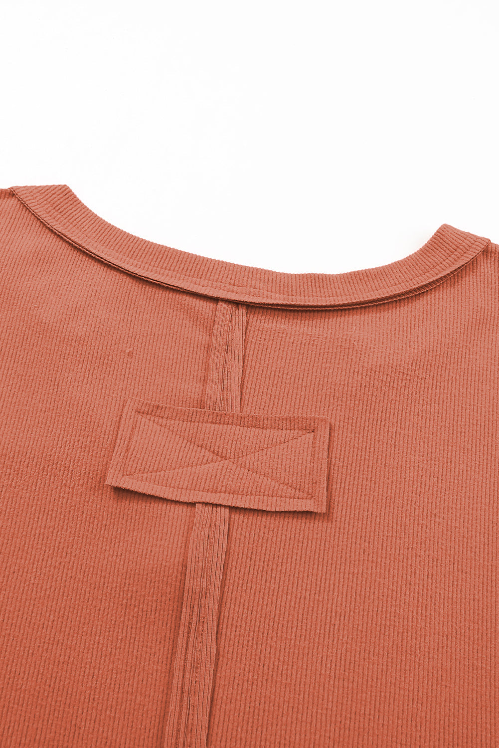 Women's Top with Plus Size V Neck Long-Sleeve