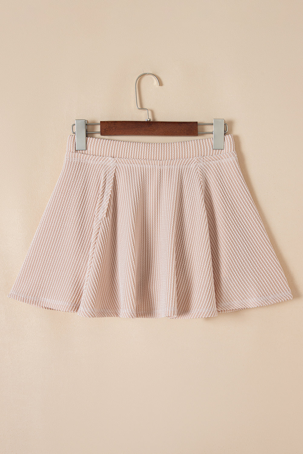 Stream Corded Jet Corded Lantern Sleeve Top High-Waisted Ruffled Mini Skort Set