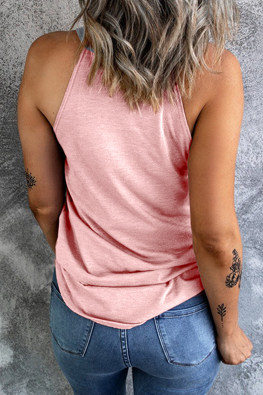 Women's Geometric Sleeveless Top
