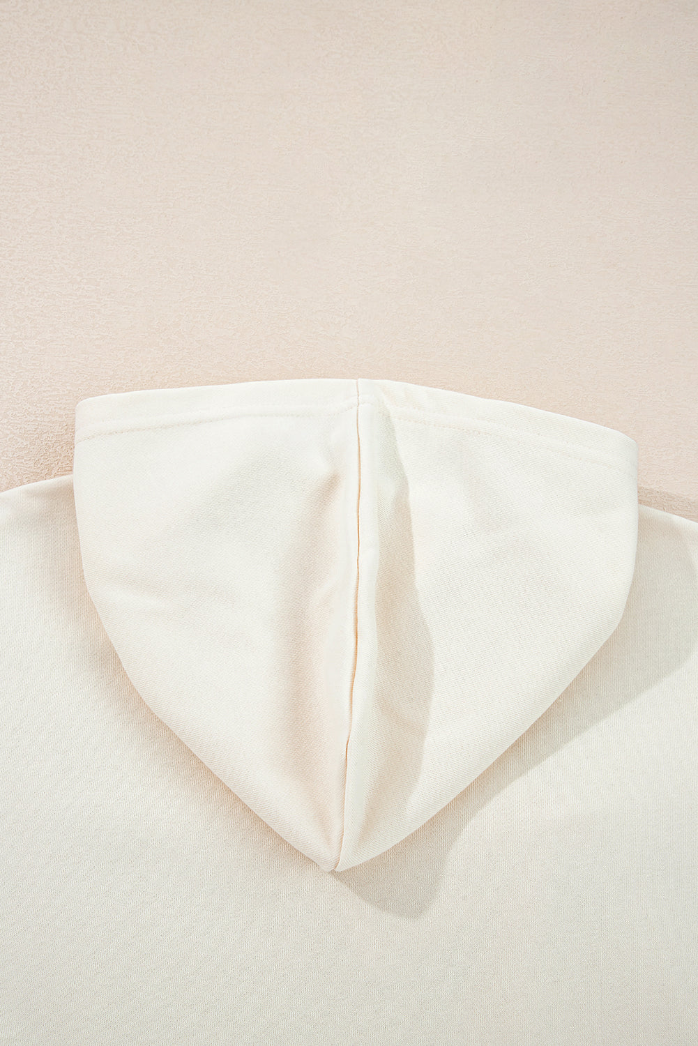 Solid Detail Cute Bow Loose Hoodie