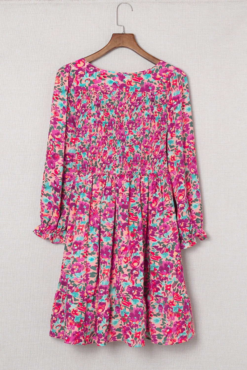 Floral Dresses for Women Sleeve Shirred Puffy