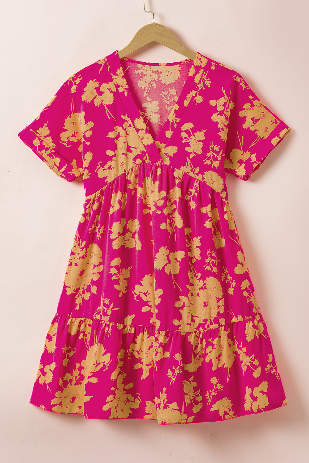 Dresses for Women Floral-Print Batwing Sleeve Smock