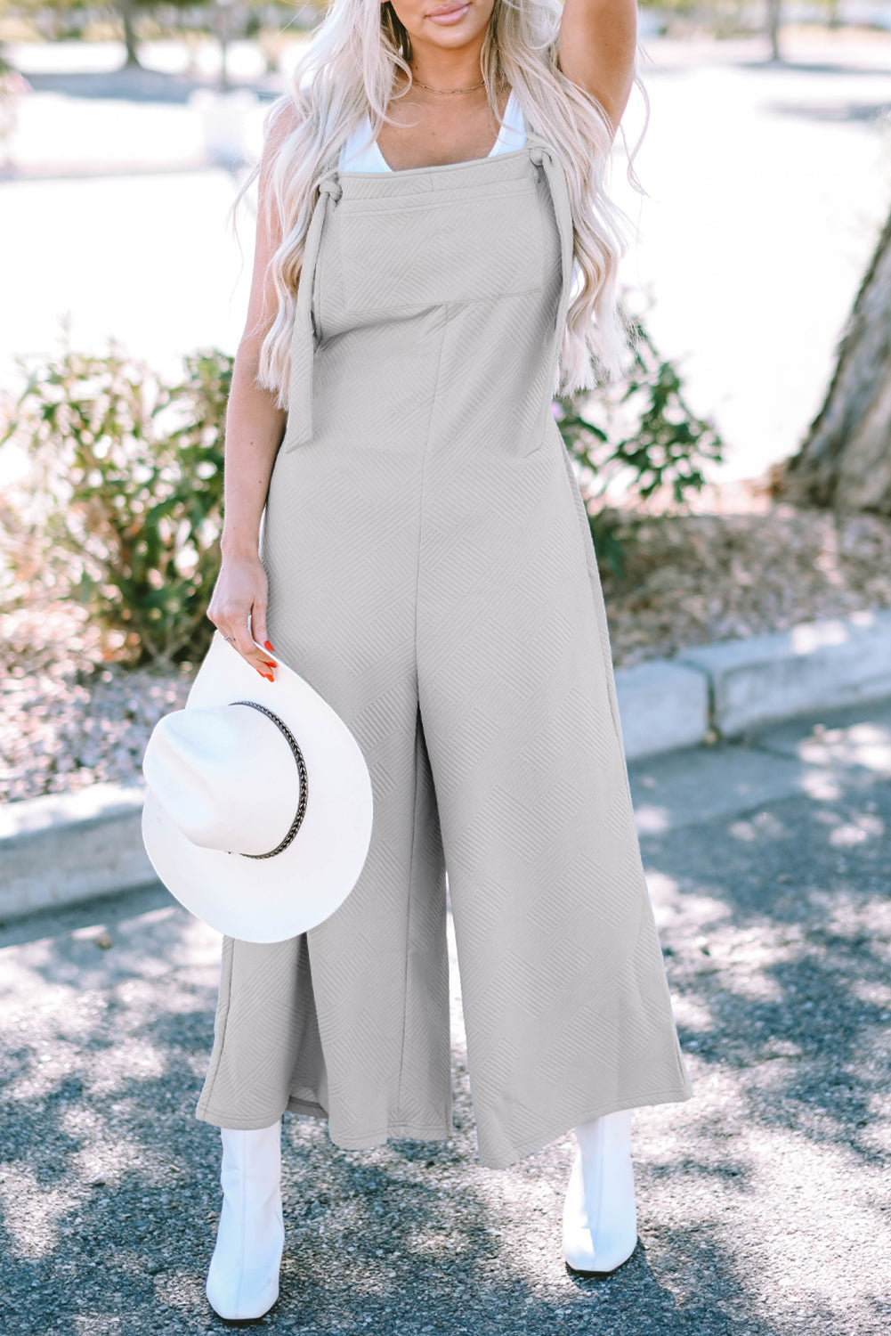 Overalls for Women Self-Tie Strap Wide-Leg