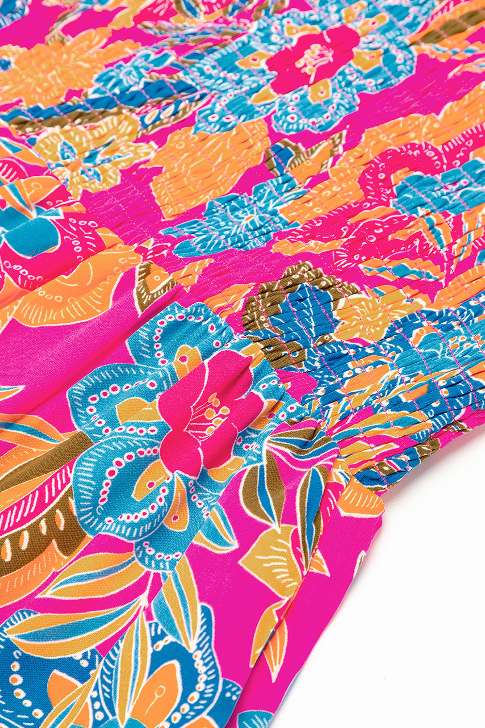 Women's Dress with Floral-Print Ruffle-Trimmed Layered Long Bohemian