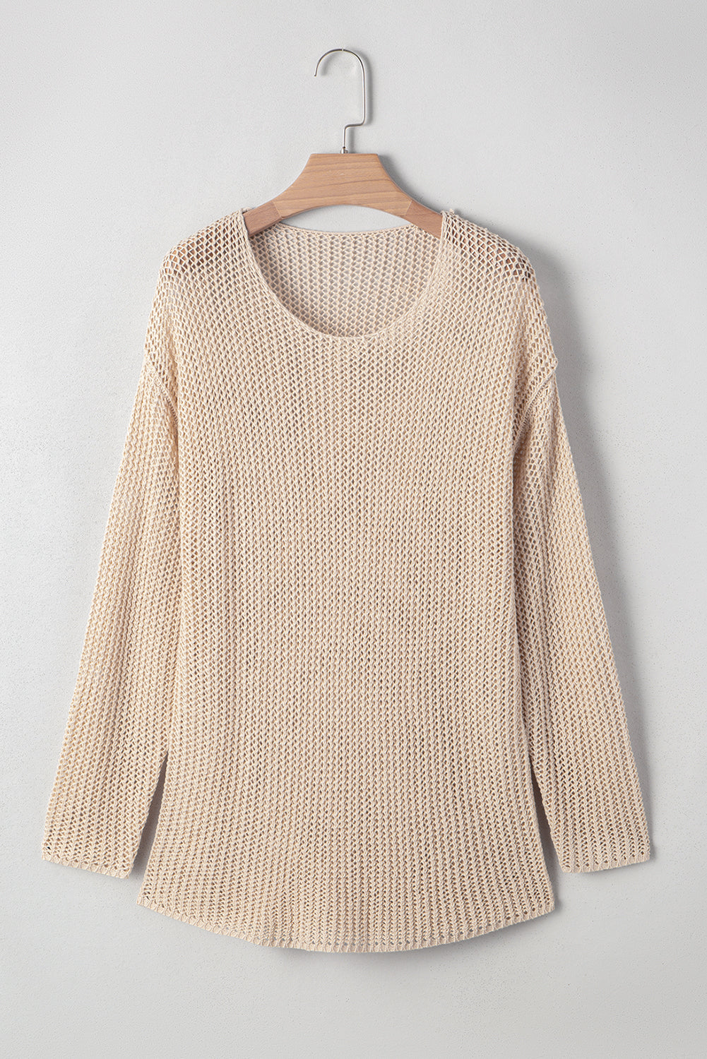 Crochet Hollow-out Everyday Hollow-out Jumper Top Knit Top