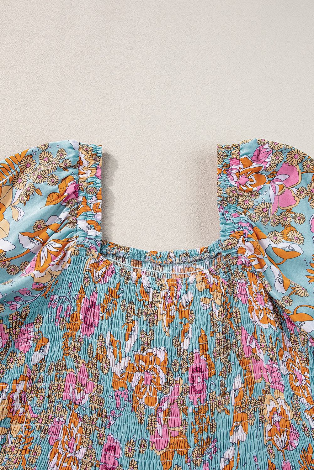 Floral Dresses for Women Sleeve High-Rise Balloon