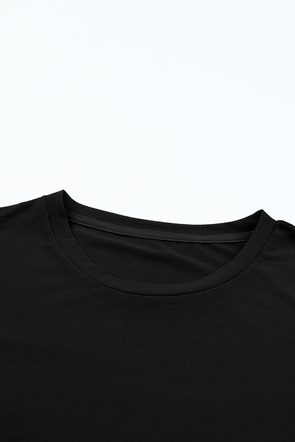 Women's Tee Featuring Crew Neck Everyday Plain