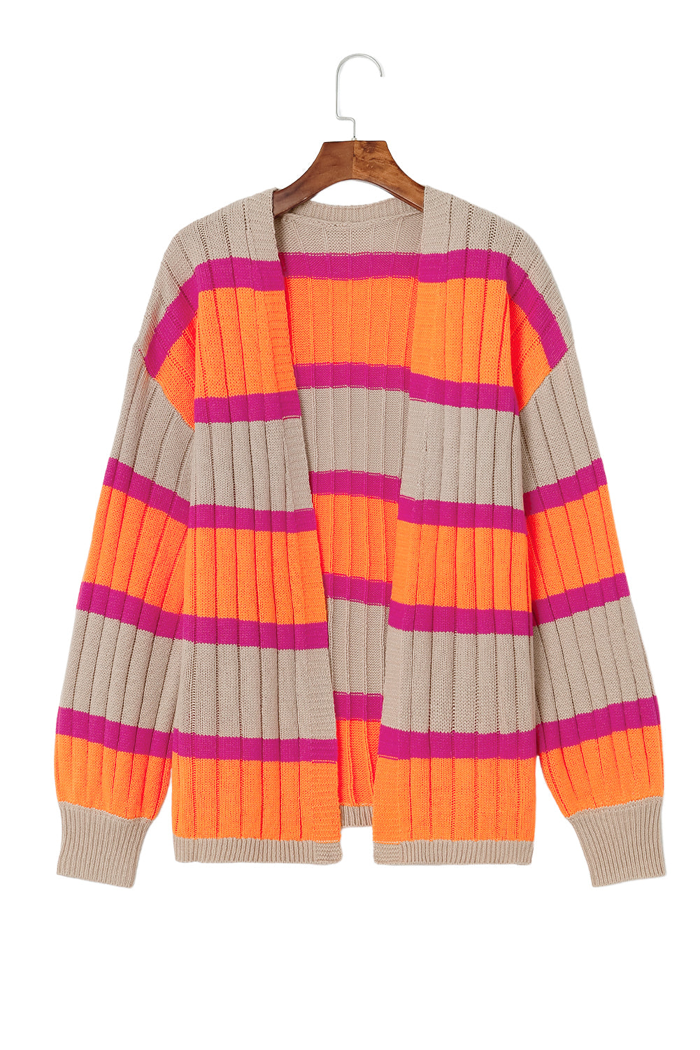 Women's Cardigan Featuring Dropped-Shoulder Slouchy