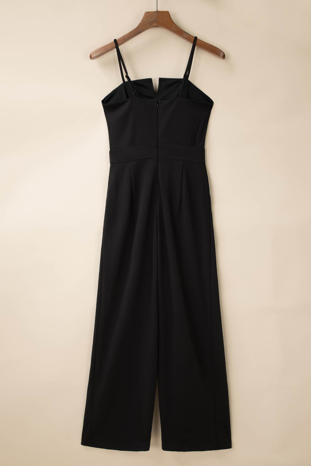 Women's Pockets Featuring Spaghetti Straps Slit Leg Jumpsuit with