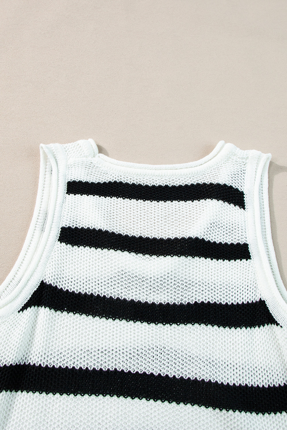 Women's Tank Top Featuring Loose Knitted Fringe