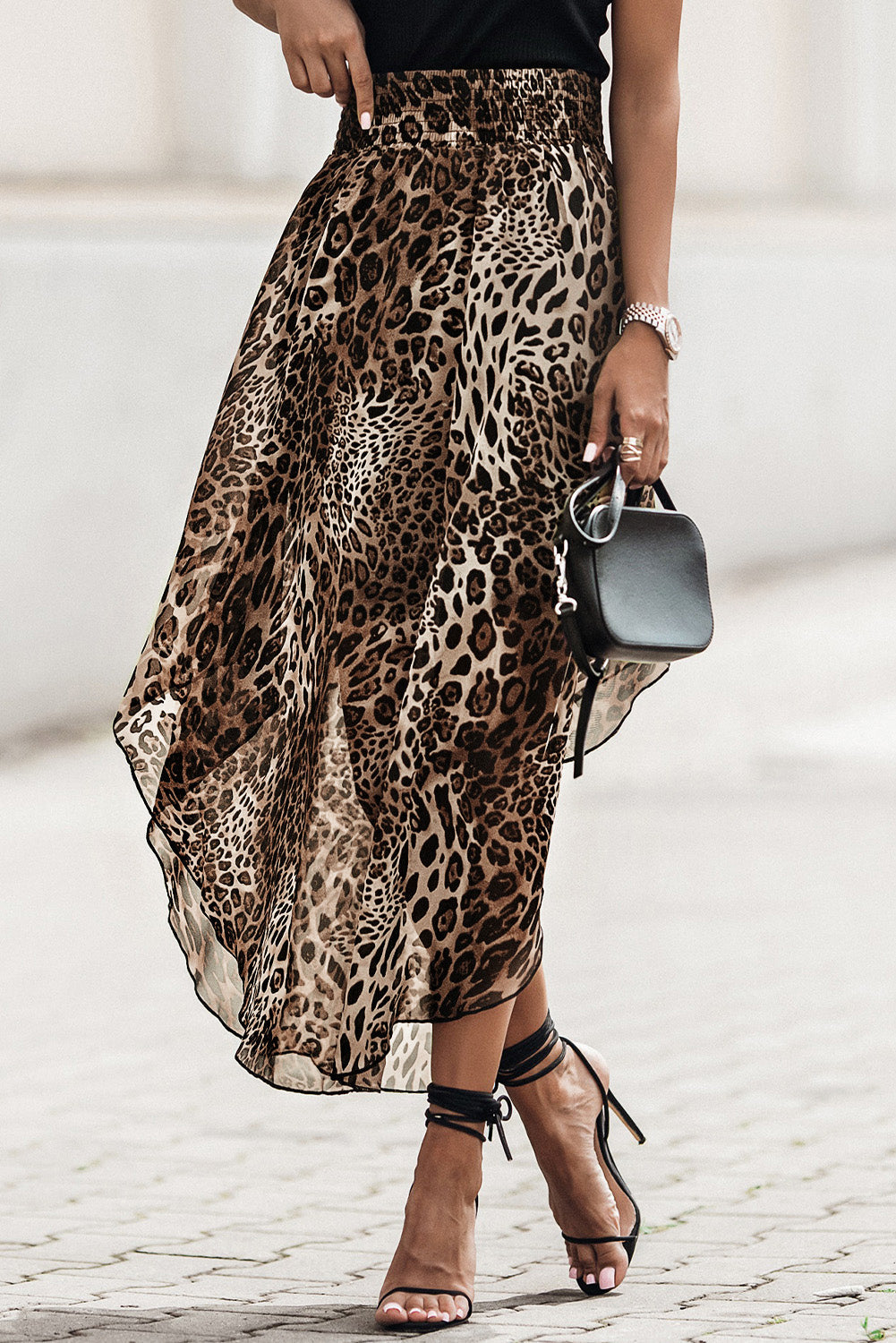 Women's Shirred-Waist Skirt