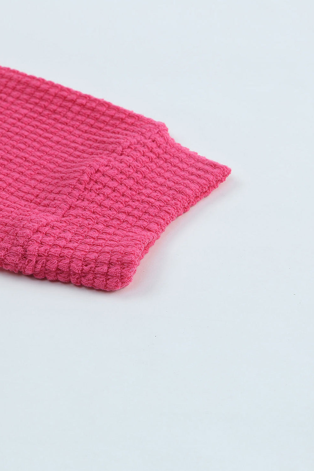 Women's Shirt Featuring Waffle Knitted Button Up Everyday