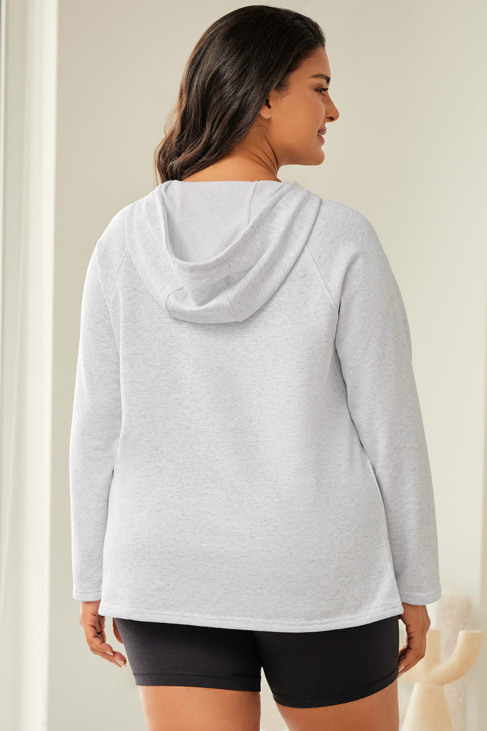 Women's Hoodie with Plus Size Kangaroo Pocket