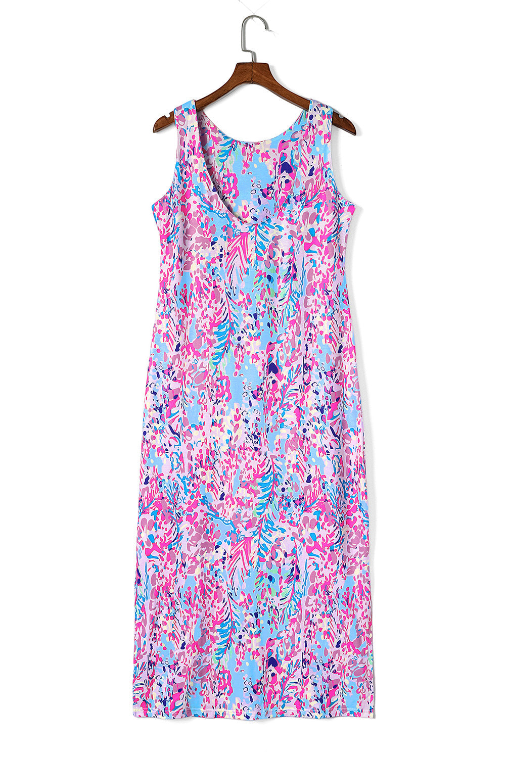 Dresses for Women Maxi Floral-Print Print Sleeveless