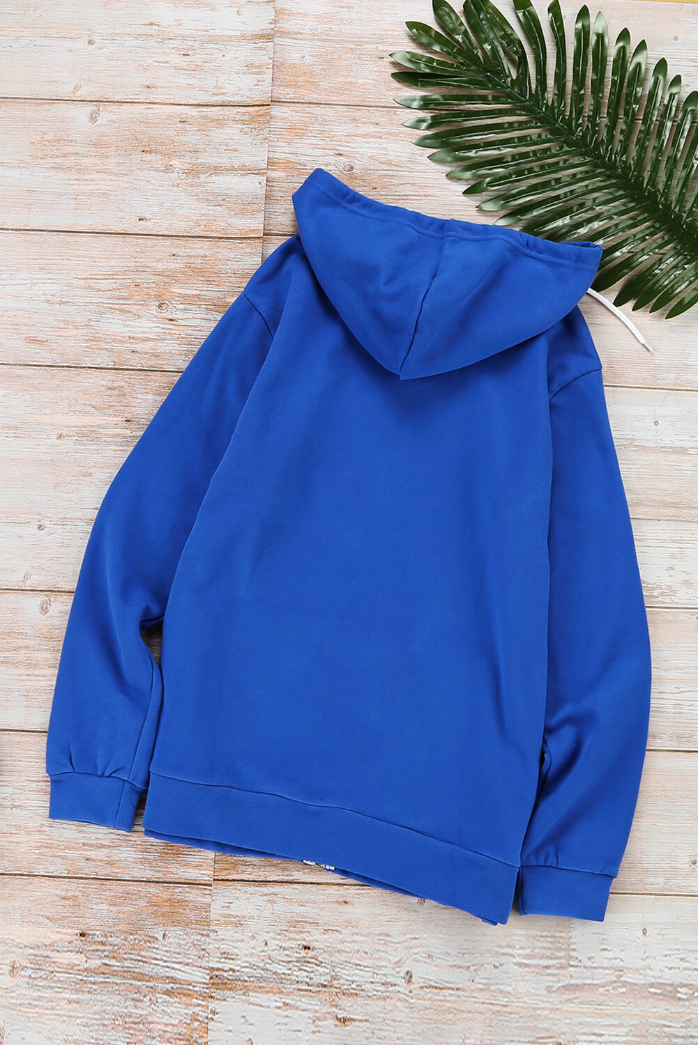 Jacket for Women Hoodie Everyday Blue Zip-Front